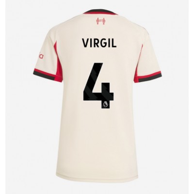 Liverpool Virgil van Dijk #4 Bortatröja Dam 2025-26 Kortärmad Liverpool Virgil van Dijk #4 Bortatröja Dam 2025-26 Kortärmad
